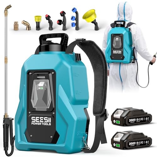 SEESII Cordless Backpack Sprayer 5-Gal