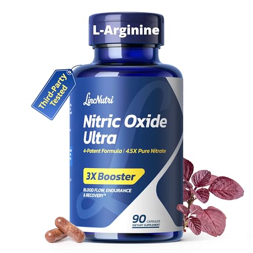 LincNutri Nitric Oxide Supplements for Men L-Arginine Citrulline 90 Caps Deal