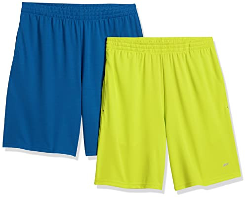 Amazon Essentials Men's Athletic Basketball Gym Performance Shorts 2-Pack