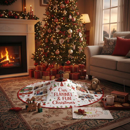 24" Custom Personalized Christmas Tree Skirts