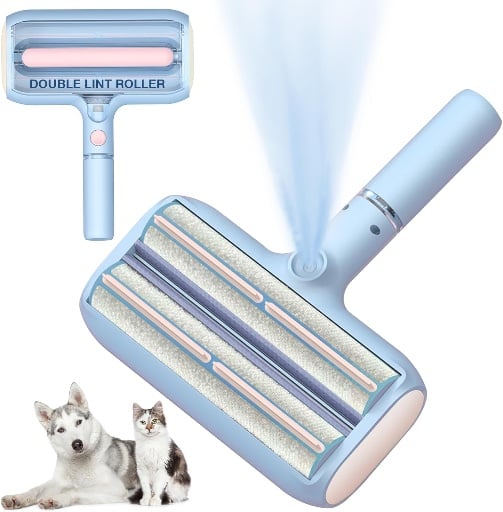 Pet Hair Removal Tool with Fur Bin