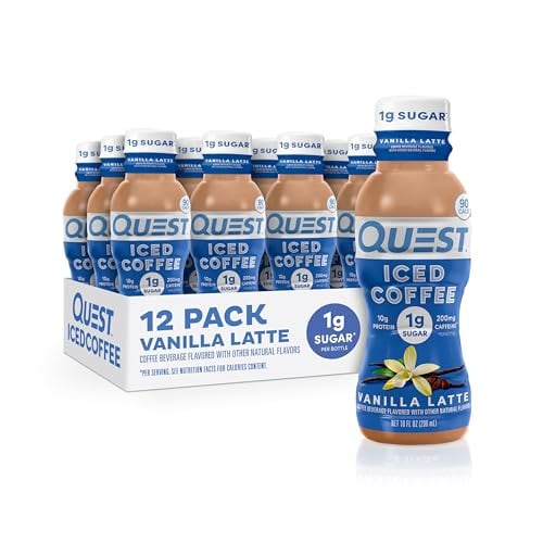 Quest Nutrition Iced Coffee, Vanilla Latte, 12 Count Deal