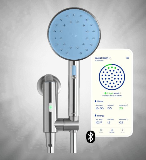 Hai Smart Self-Powered Water-Saving 1.8GPM Shower Head