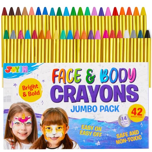 42-Piece Face and Body Paint Crayon Set
