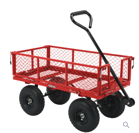 Ironton Steel Garden Cart 400-Lb. Capacity