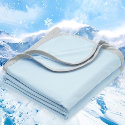 PHF Double-Sided Cooling Blanket (Ice Blue & Charcoal Grey)