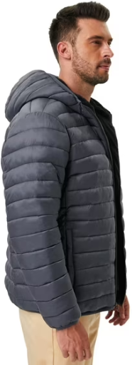 Hawke & Co Men's High Pile Fleece Lined Puffer Jacket