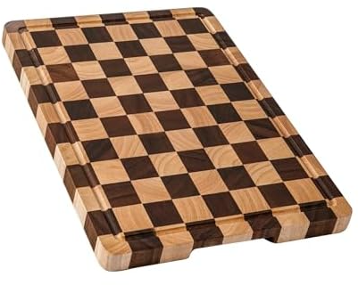 Checkered Acacia Wood Cutting Board Deal