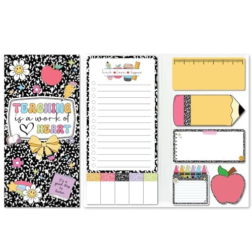Adorable Teacher Sticky Notes Set
