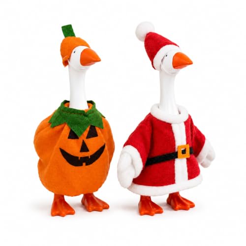 2-Pack Desk Goose Outfits 7 Inch for Halloween & Christmas Deal