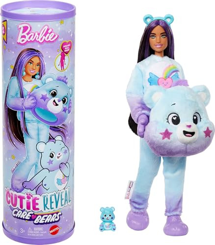 Barbie Cutie Reveal Care Bears Doll & Accessories Series 2 Dream Bright Bear