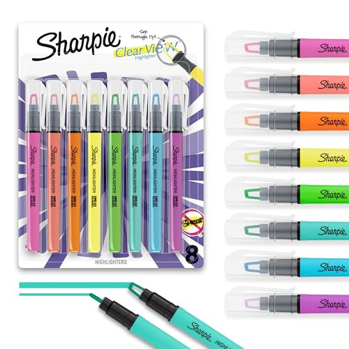 Sharpie Clear View Highlighter Sticks 12-Count