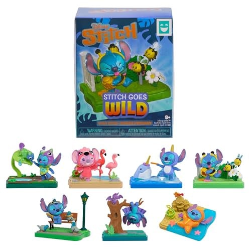 3" Disney Stitch Goes Wild Scene Setters Blind Box Figure