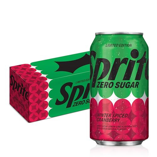Sprite Winter Spiced Cranberry Zero Sugar Soda 12-Pack 12-Ounce