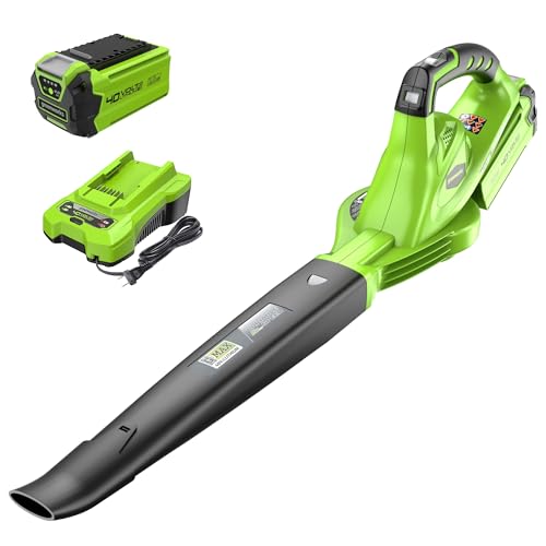 Greenworks 40V 135 CFM Cordless Leaf Blower w/ 2.0 Ah Battery & Charger Deal