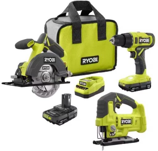 Ryobi ONE+ 18V Cordless 2-Tool Combo Kit with (2) 1.5 Ah Batteries Deal