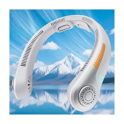 AUIIAH Rechargeable 5-Speed Portable Wearable Neck Fan Deal