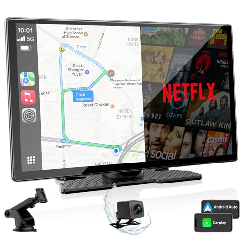Volam CarPlay Voice Control Touch Screen 9" with Built-In Netflix & YouTube and 1080p Backup Camera Deal