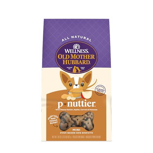 4 x 20-Oz Old Mother Hubbard P-Nuttier Dog Biscuits