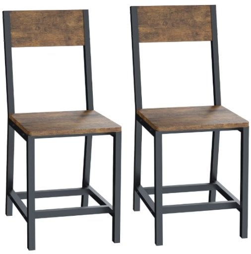 Gelloan Dining Chairs w/ Metal Steel Frame (2-Pack)