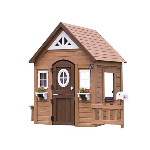 Backyard Discovery Aspen Cedar Wooden Kids Playhouse Deal