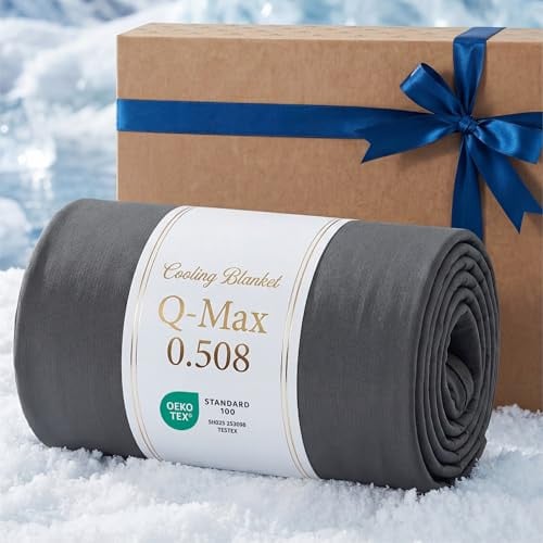 Lightweight Cold Blanket for Summer Dark Grey