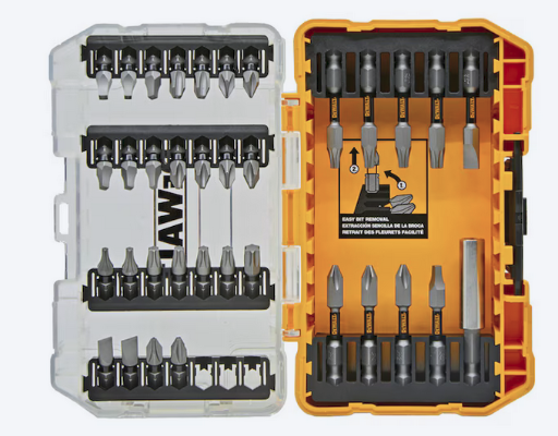 35-Piece DEWALT TOUGH GRIP Screwdriver Bit Set