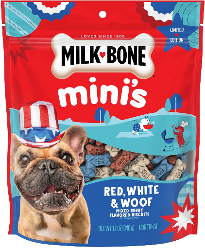 12-Oz Milk Bone Red, White & Woof Mixed Berry Flavor Mini Dog Treats Deal