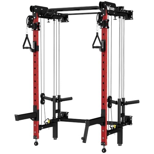 MAJOR FITNESS F35 Folding Power Rack 4-in-1 Home Gym with Cable Pulley System Deal