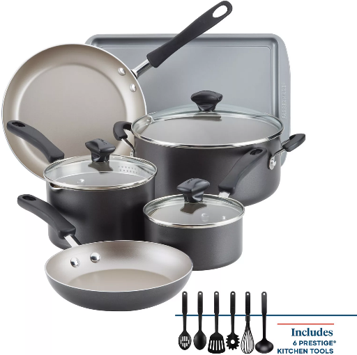 Farberware Cookstart 15-pc. DiamondMax Nonstick Cookware Set Deal