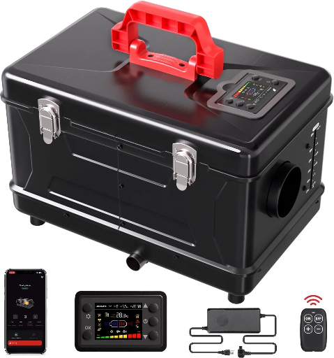 Audew 8KW Horizontal All-In-One Diesel Air Heater 12V DC & 110V AC
