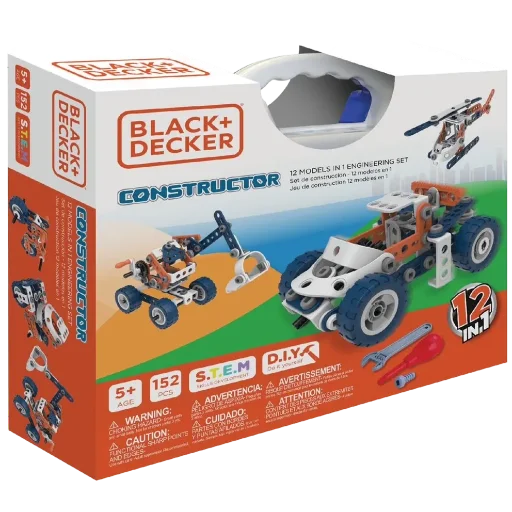 Black & Decker Jr Constructor 152-Piece 12-in-1 Engineering Set Deal