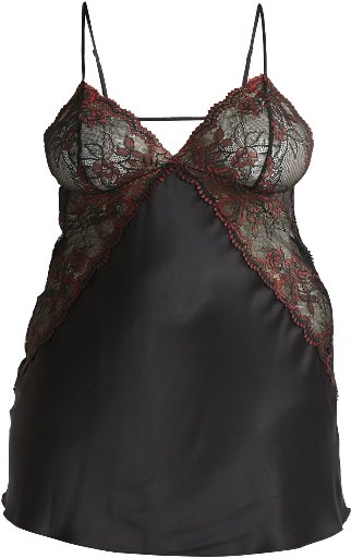 Joyspun Women's and Women's Plus Satin and Lace Bridal Chemise