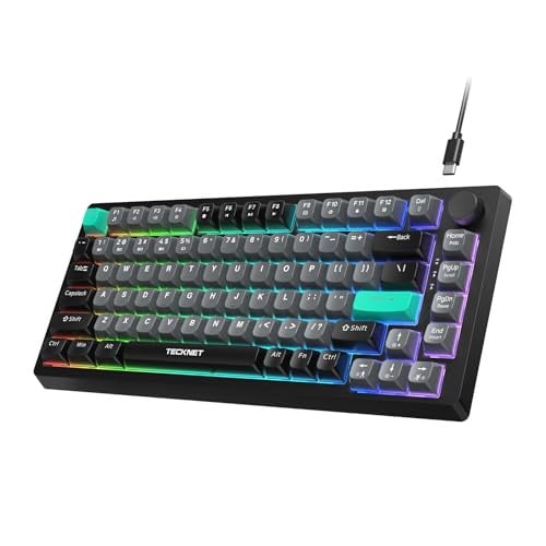 Tecknet 82-Key RBG Backlit Wired Gaming Keyboard