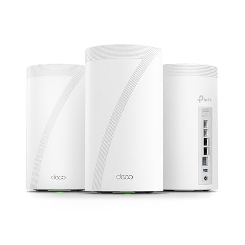 TP-Link Deco 7 Elite BE95 Quad-Band WiFi 7 BE33000 Whole Home Mesh System - 16-Stream, 2x 10G + 2x 2.5G Ports Wired Backhaul (3-Pack) Deal