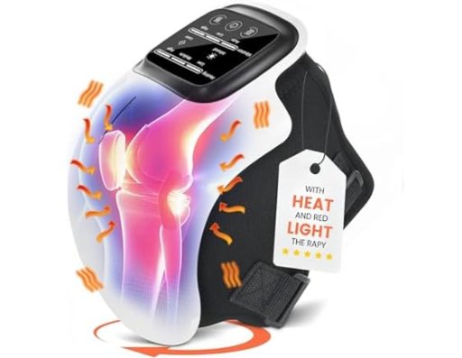 Pokytcox Cordless Rechargeable Knee Massager w/ 3-Mode Adjustable Heat