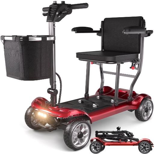 SACVON Ultra Lightweight Mobility Scooter 43Lbs Aluminum Electric Wheelchair