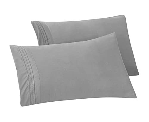 Elegant Comfort Solid Pillowcases 1500 Premium Hotel Quality Microfiber, 2-Piece Set, Standard/Queen Deal