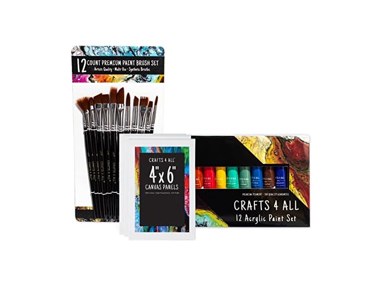 28 Piece Acrylic Paint Set Kit (2 Pack) Deal