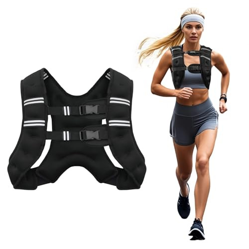 12lb Body Weight Vests Adjustable with Reflective Stripe