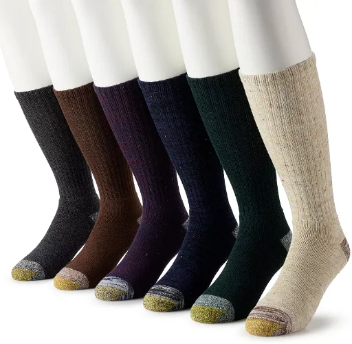 GOLDTOE Men's Various Crew Socks 12-Pair