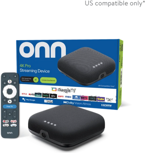 onn. Google TV 4K Pro Streaming Device 4K UHD