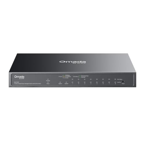 TP-Link Omada 10-Port Gigabit Easy Managed Switch with 8-Port PoE+ Deal