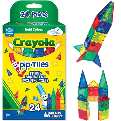 Crayola Mini Magnetic PIP-Tiles Building Set 24-Piece