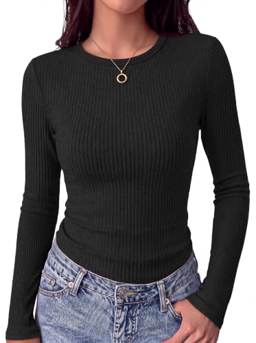 Ekouaer Long Sleeve Ribbed Slim Fit Undershirt Deal