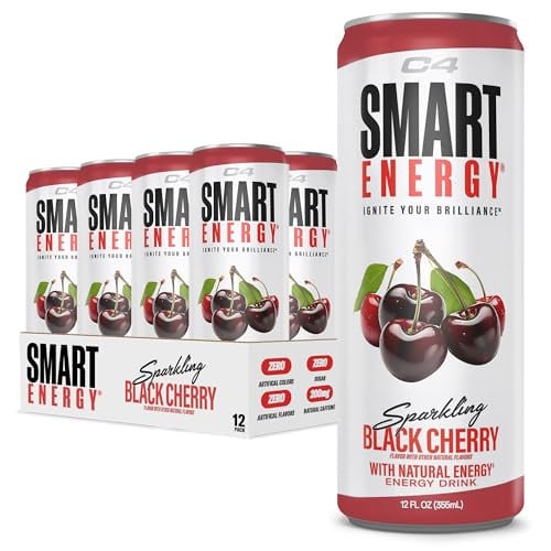 C4 Smart Energy Sparkling Drink Black Cherry 12-Pack 12-Oz Deal