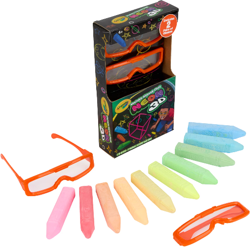 Crayola 3D Neon Sidewalk Chalk (10 Count) Deal