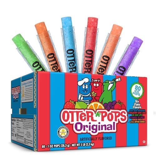 Otter Pops Freezer Bars, Ice Pops, Original Flavors (80 Count) Deal