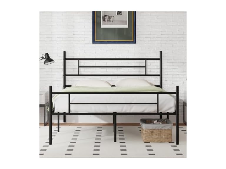 Novilla Queen Size 14 Inch Metal Platform Bed Frame with Headboard and Footboard Deal