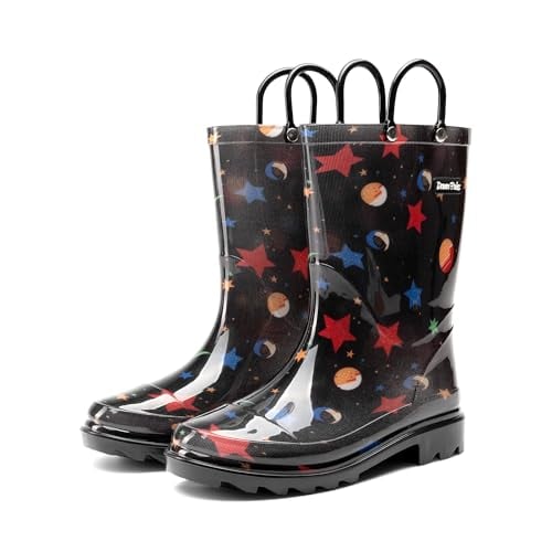 DREAM PAIRS Kids Waterproof Rain Boots (5 Toddler to 6 Big Kid Sizes)